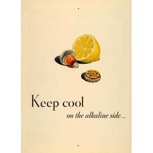  1935 Ad White Rock Sparkling Water Bottle Cap Lemon 