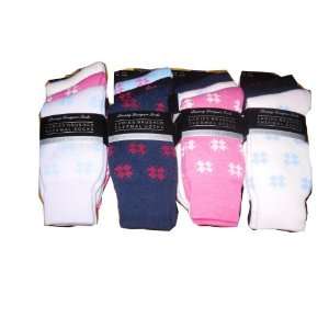  12 pairs womens pattern thermal BRUSHED INSIDE socks 