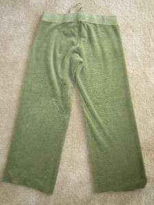   COUTURE Olive Green TERRY CLOTH P Petitie SMALL Pants CROPPED Cut Off