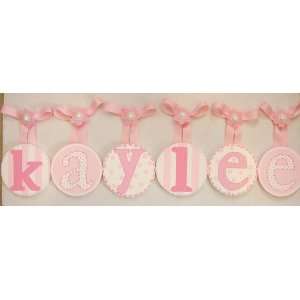  Kaylees Hand Painted Round Wall Letters: Home & Kitchen