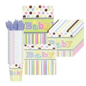  Tiny Bundle Square Party Supplies Pack Including Plates 