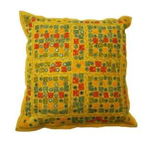  Charming Cotton Cushion Covers with Mirror Work