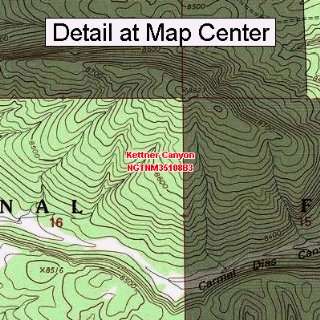 USGS Topographic Quadrangle Map   Kettner Canyon, New Mexico (Folded 