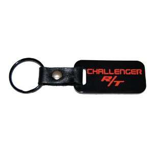   Challenger Orange Leather Strap Key Chain / Fob: Automotive