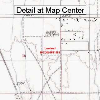  USGS Topographic Quadrangle Map   Leeland, Nevada (Folded 