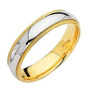 LASER ENGRAVING SERVICE *** 14K Yellow and White 2 Two Tone Gold 