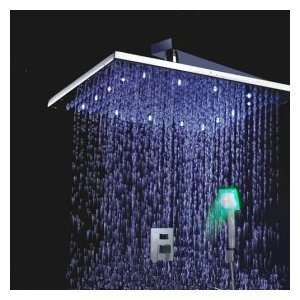  Single Handle Chrome Wall mount LED Shower Facuet (Without 