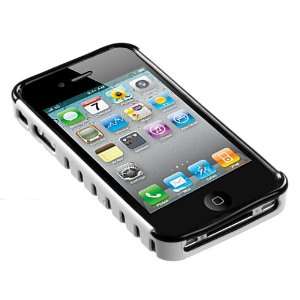  Iphone 4 K White/black Railing Fusion Protector Cover 