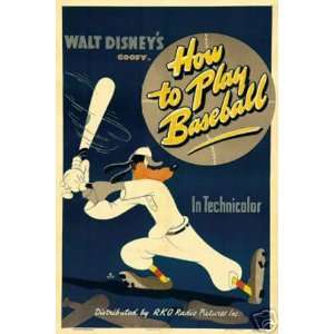  Goofy How to Play Baseball Poster 