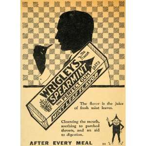   Ad Wrigleys Spearmint Chewing Gum Meal Spearman   Original Print Ad