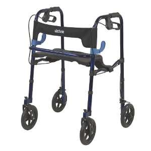 Clever Lite Walker with Seat and Loop Locks and 8 Inch Wheels   Drive 