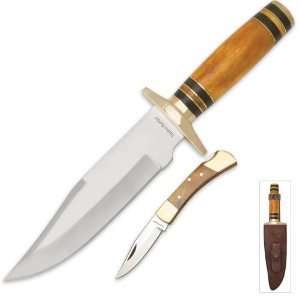    Timber Rattler Golden Sunset Knife Combo
