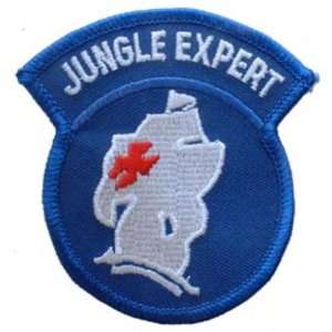  U.S. Army Jungle Expert Patch Blue & White 3 Patio, Lawn 