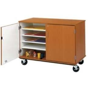  Mobile Shelf Storage Cabinet with Doors, 10 Paper 