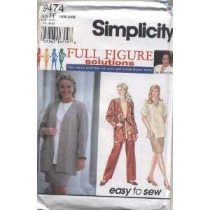  Simplicity Full Figure Solutions Pants, Skirt, Pullover 