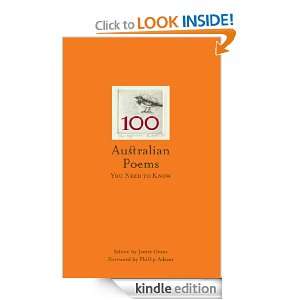 100 Australian Poems You Need to Know Jamie Grant, Jamie Grant 