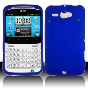  HTC Status Rubberized Dr. Blue Case Cover Protector (free 