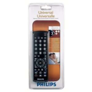 Philips Big Button Universal Remote 3 FunctionBlack #SRU2103/27 (3 