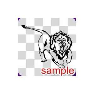  ANIMALS LION ANGRY 10 WHITE VINYL DECAL STICKER 