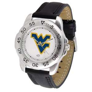  West Virginia Mountaineers NCAA Sport Mens Watch (Leather Band 