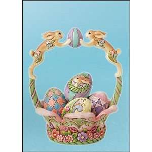 Jim Shore, Spirit of Easter   Basket with Easter Eggs:  