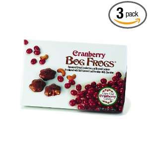Cape Cod Cranberry Candy Bog Frogs, 8 Ounce (Pack of 3)  