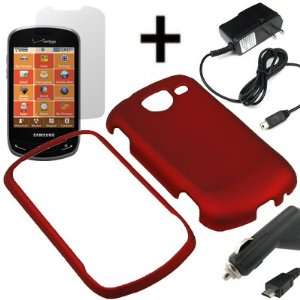   Brightside U380 + LCD + Car + Home Charger  Red Cell Phones