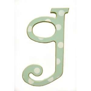   WPDG 053 5 in. Polka Dot Letters G in Green: Home & Kitchen