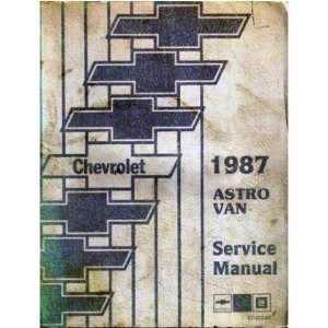  1987 CHEVY ASTRO VAN Shop Service Repair Manual Book 