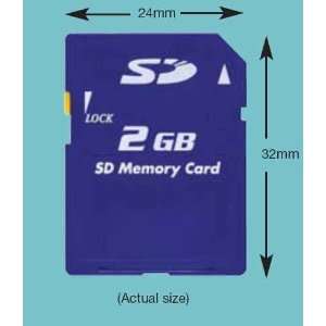   SD Secure Digital Memory Card 2GB (SD M02G, Bulk Package): Electronics