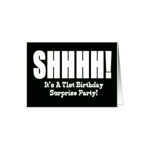  71st Birthday Surprise Party Invitation Card Toys & Games