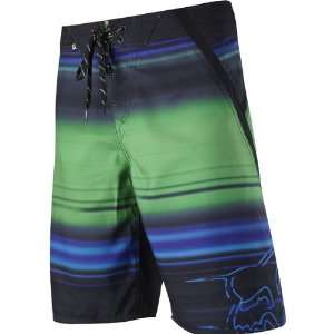 Fox Racing Saturn Mens Boardshort Beach Pants   Vivid Green / Size 28