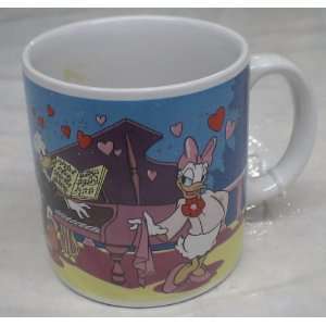  Vintage Disney Donald and Daisy Duck Coffee Cup 