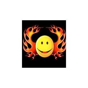 T shirts Bad to the Bone Happy Face with Fire XXL 