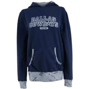  Womens Dallas Cowboys Lightweight Sketchy Pullover Hooded 