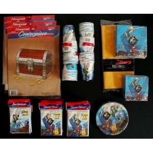  Pirate Treasure Chest Birthday Party Supplies for up to 48 