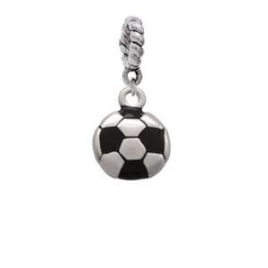   Soccerball   Two Sided Charm Dangle Pendant Arts, Crafts & Sewing