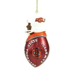   State Cowboys NCAA Team Tackler Player Ornament (3 African American