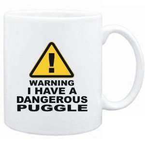    Mug White  WARNING : DANGEROUS Puggle  Dogs: Sports & Outdoors