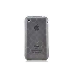   iPhone 3G / iPhone 3G S Soft Silicone Crystal Skin Grey Bubble Case