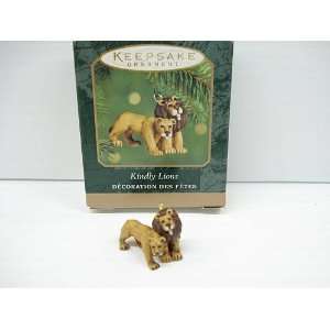    Hallmark Ornament 1994 Miniature Kindly Lions