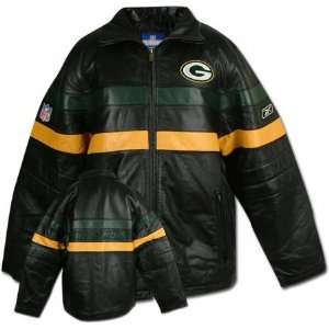  Green Bay Packers Racing Real Leather Jacket: Sports 