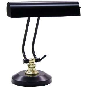   Deep Black Finish With Brass Accents Piano Desk Lamp: Home Improvement