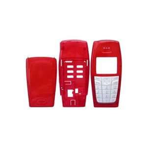  Clear Red Full Housing For Nokia 6015i