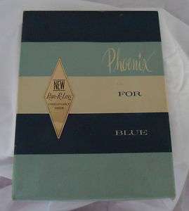 Vintage Phoenix For Blue 711 Hoisery Stockings 2 Pair Sheer 9 1/2 M 