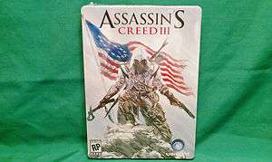 Assassins Creed III 3 Steelbook Promo Case NEW SEALED Steel Book 