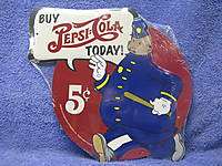 Pepsi Cops Tin Metal Sign Decor Pop Soda Cola  