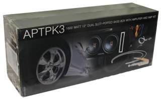 ALPHASONIK APTPK3 12 800W Car 2) Subwoofers+Box+Amp 820291003401 