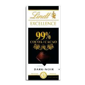 Lindt Chocolate Excellence 99% Cocoa Chocolate Bar, 1.7 Ounce (Pack of 