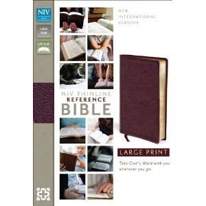  NIV Thinline Reference Bible, Large Print [Bonded Leather 